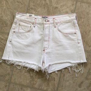 Agolde jaden hi rise cut off short🌈🌈